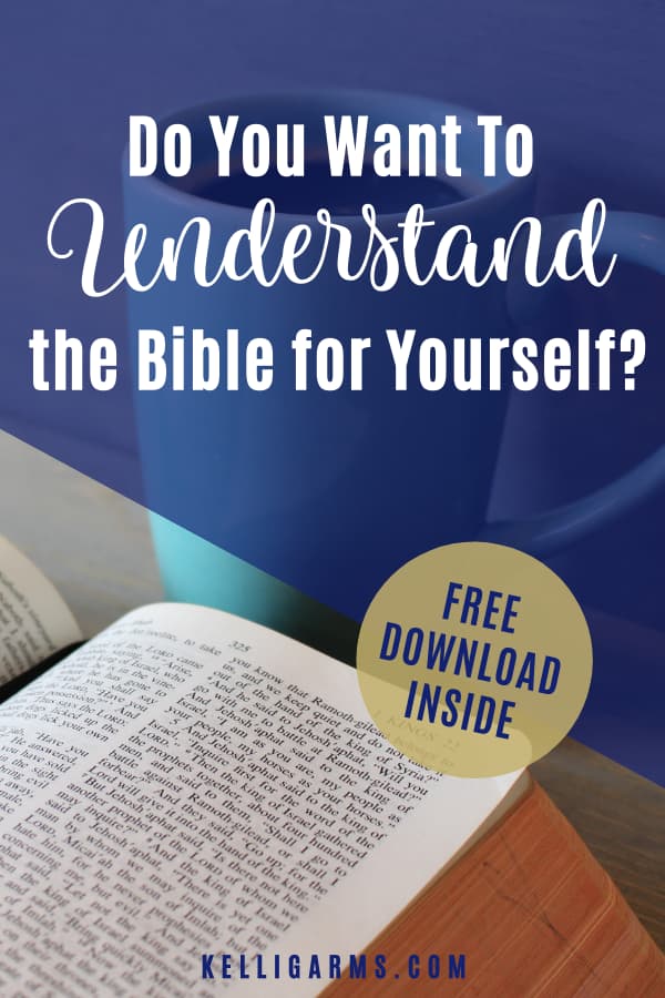 Learn to study the Bible for yourself so you don't have to depend on others to tell you what it means.